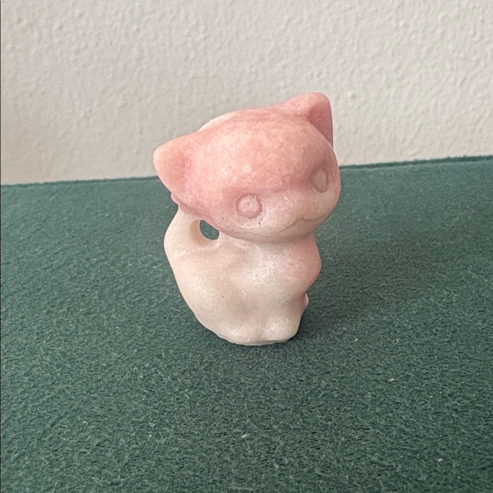 Pink Opal Cat Figurine